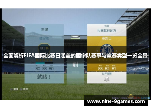 全面解析FIFA国际比赛日涵盖的国家队赛事与竞赛类型一览全景